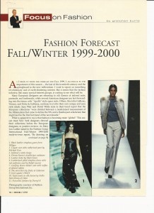 Fall forecast 1999 2000 Decor and Style
