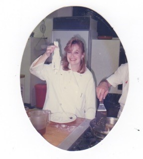 In professional chef training class, 1990
