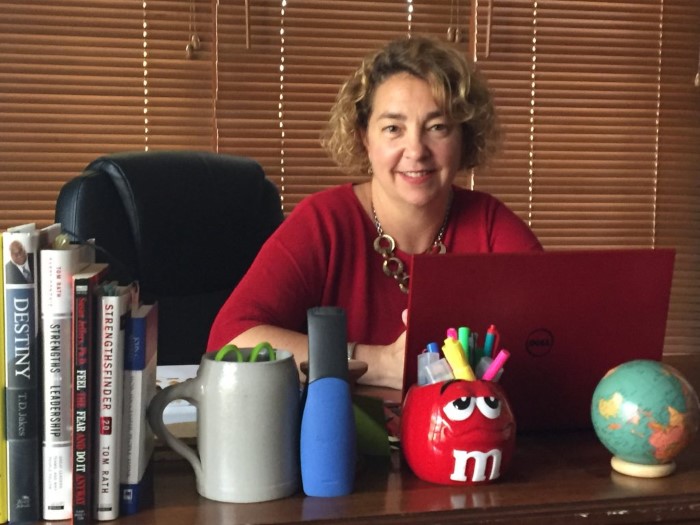 Susan St. Angelo in her office