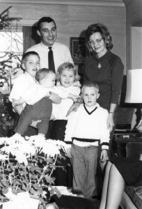 Susan St. Angelo, the baby, with my parents and siblings in 1966