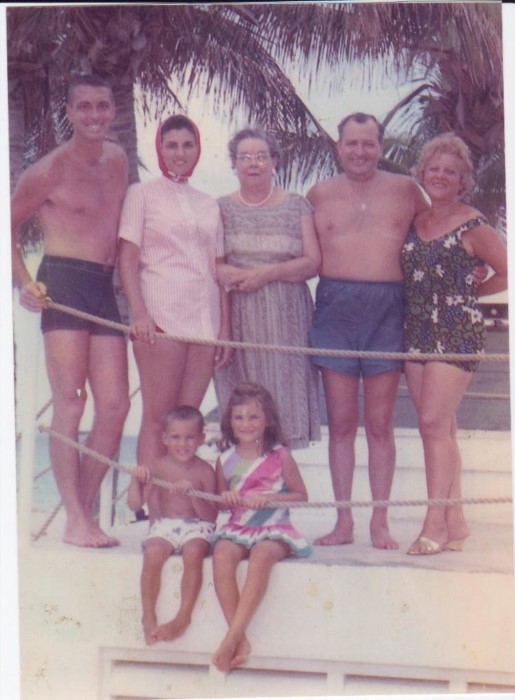 Maura Sweeney As a little girl, with her family in Miami Beach, 1963