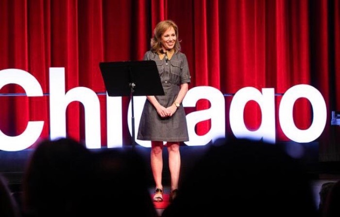 Francie Arenson Dickman performed pieces at TEDx Chicago and Listen to Your Mother, in front of hundreds of people,