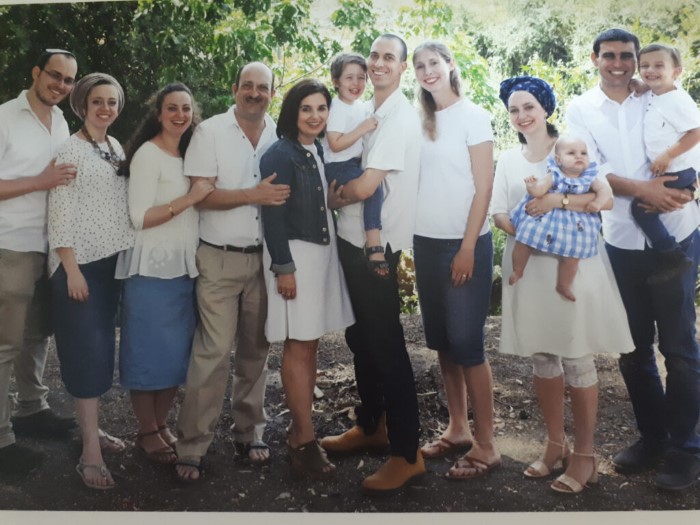 Bev Joy Ehrlich with husband, our children, and our grandchildren